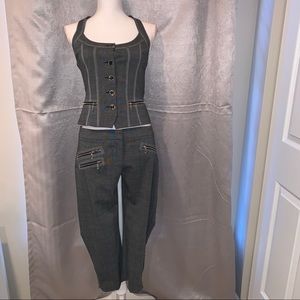 BEBE Clubbing Outfit, Top Sz S, Bottoms Sz 6